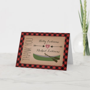 Pets Canoe + Heart med pilar - tackkort