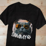 Pets enkla Modern Grunge Coola Namn och Foto T Shirt<br><div class="desc">Denna enkla och moderna design består av modern,  enkel,  lekfull skripttypografi. Lägg till ett foto av anpassningsbarna hund,  katt,  valp eller kattunge</div>