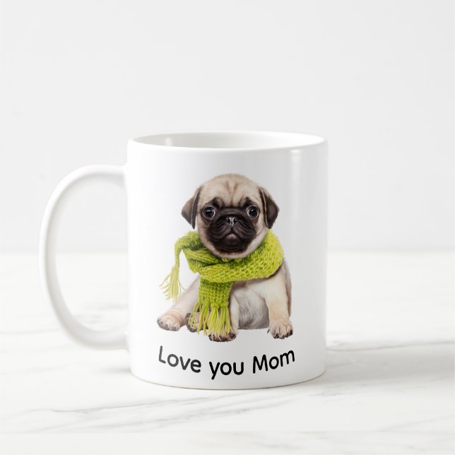 Pets enkla moderna Anpassningsbar fotopatkaffe Mug Kaffemugg (Vänster)