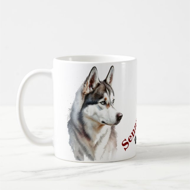 Pets enkla moderna Coola Typografi Namn Kaffemugg (Vänster)