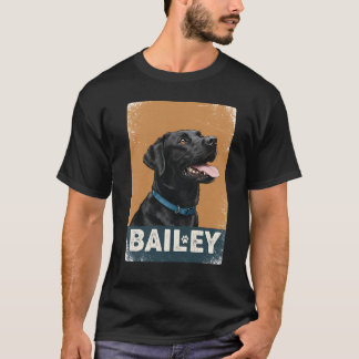 Pets enkla moderna Coola Typografi Namn och foto T Shirt
