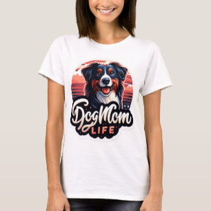 Pets enkla moderna Coola Typografi Namn och foto T Shirt