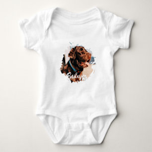 Pets enkla moderna Coola Typografi Namn och foto T Shirt