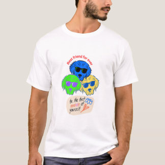Pets enkla moderna Coola Typografi Namn och foto T Shirt