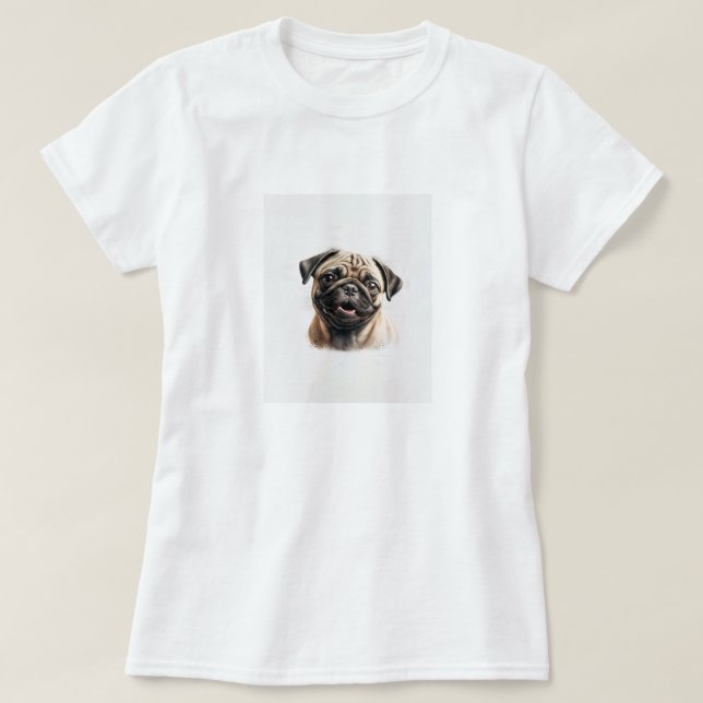 Pets enkla moderna Coola Typografi Namn och foto T Shirt (Design framsida)