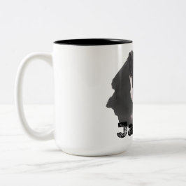 Pets enkla moderna Coola Typografi Namn och foto Två-Tonad Mugg