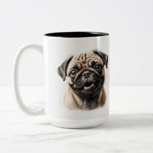 Pets enkla moderna Coola Typografi Namn och foto Två-Tonad Mugg