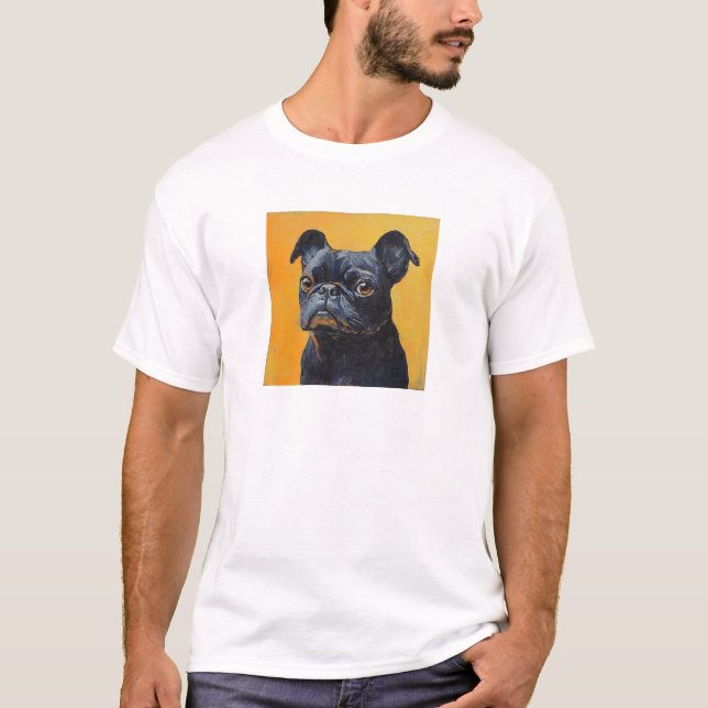 Pets enkla moderna foto med Anpassningsbar lägger  T Shirt (Framsida)
