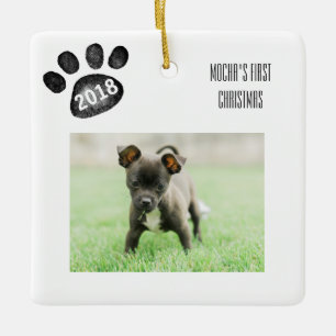 Pets första julafton Anpassningsbar Ornament hund