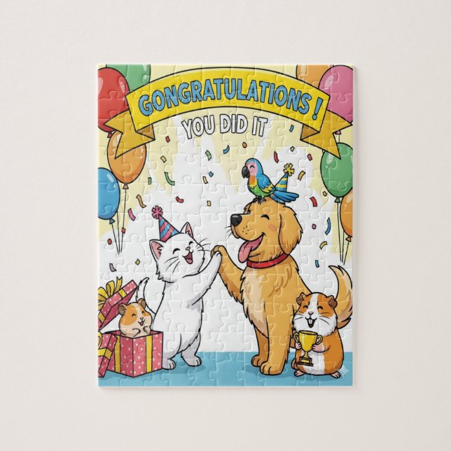 Pets från lycklig pussel (Vertikal)