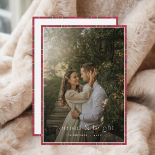 Pets-jul-gift och Bright Rustic Boho Photo Julkort