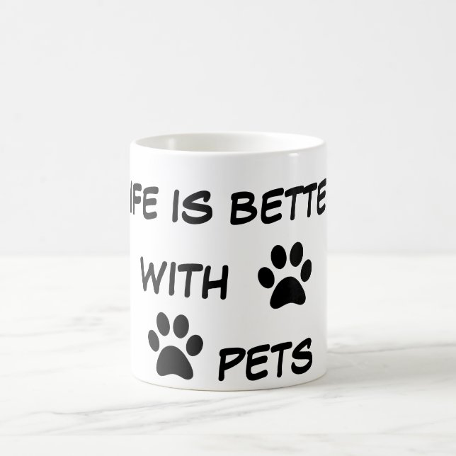 PETS-livet är bättre med husdjur Kaffemugg (Center)