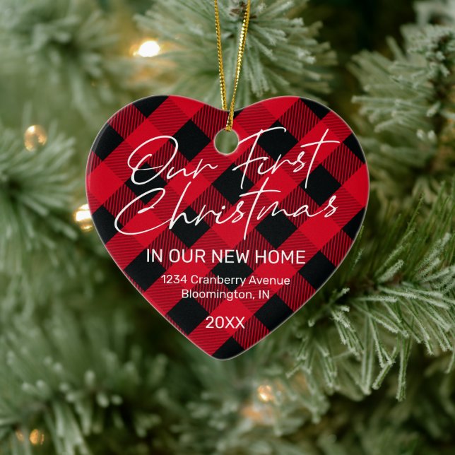 Pets Red New Home Första jul Julgransprydnad Keramik (Träd)