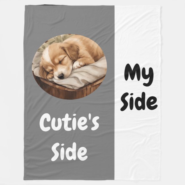 Pets sida | Min sida Fleecefilt (Framsidan)