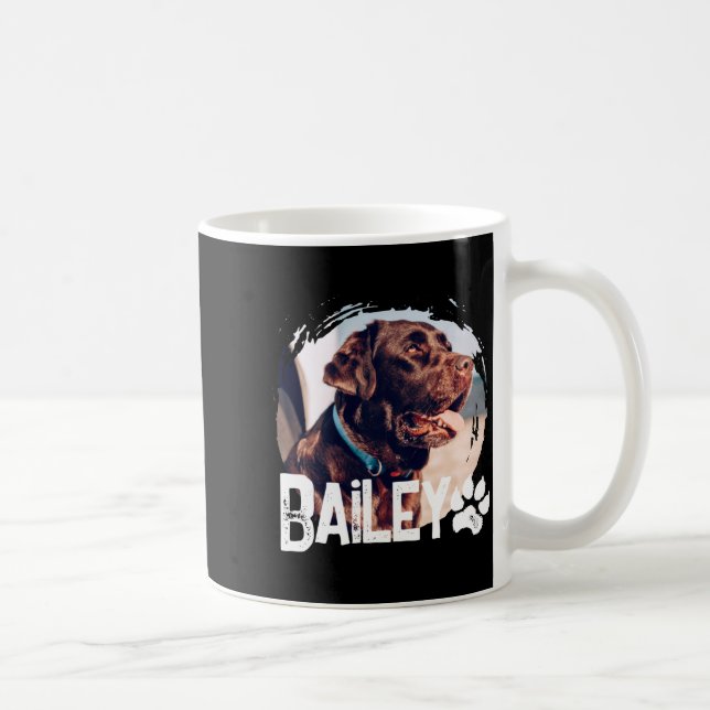 Pets Simple Modern Cool Nge Name And Photo  Kaffemugg (Höger)