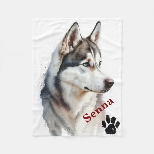 Pet's Simple Modern Cool Typography Name Fleecefilt (Framsidan)