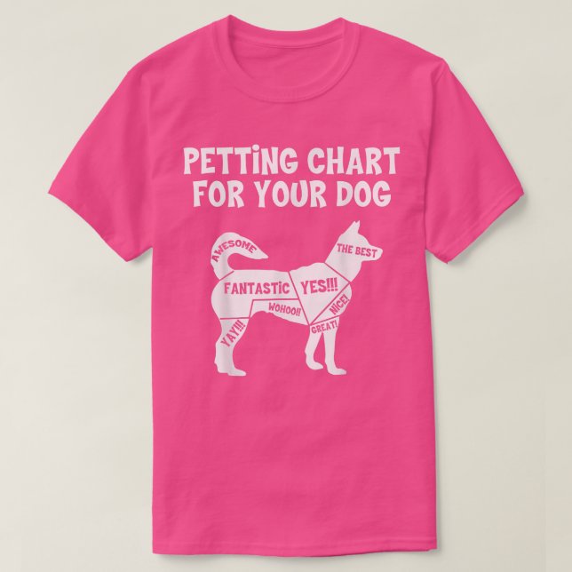 Pettdiagram för Hundar Hund älskare Hundägare  T Shirt (Design framsida)