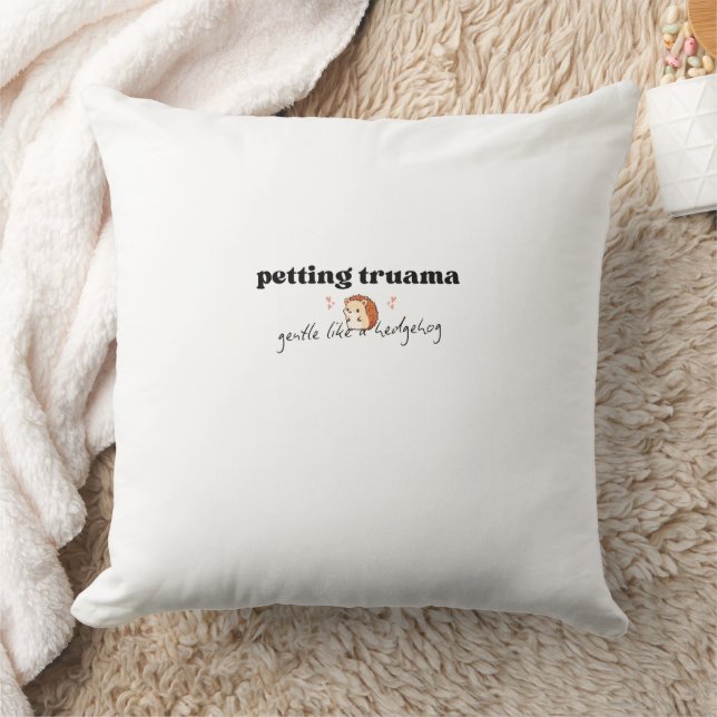 Petting Trauma Gent som en Hedgehog soft Pillow Kudde (Filt)