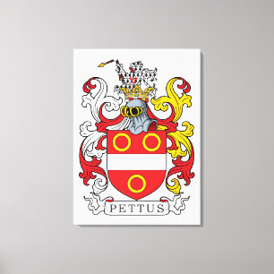 Pettus familjekort canvastryck