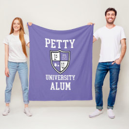 Petty Universiteten Alum grad alma mater lavender Fleecefilt