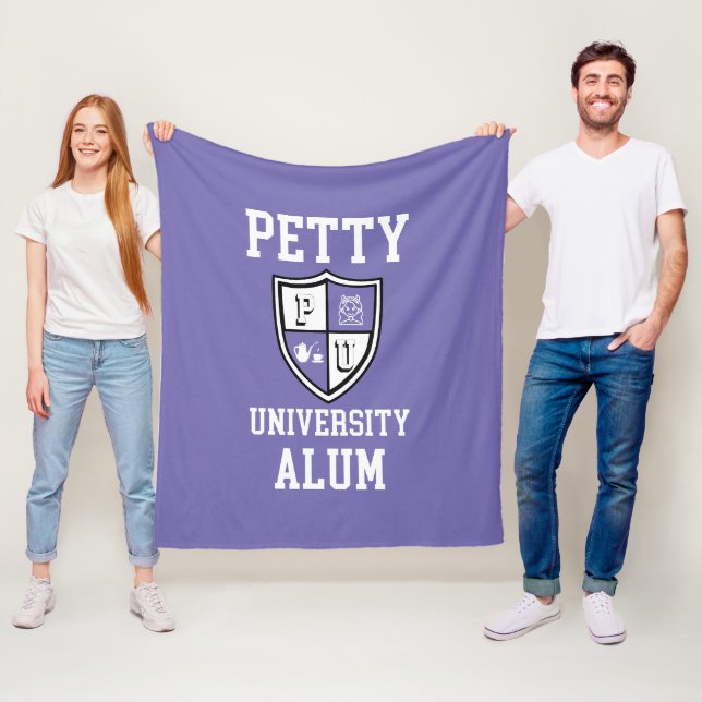 Petty Universiteten Alum grad alma mater lavender Fleecefilt (På plats)