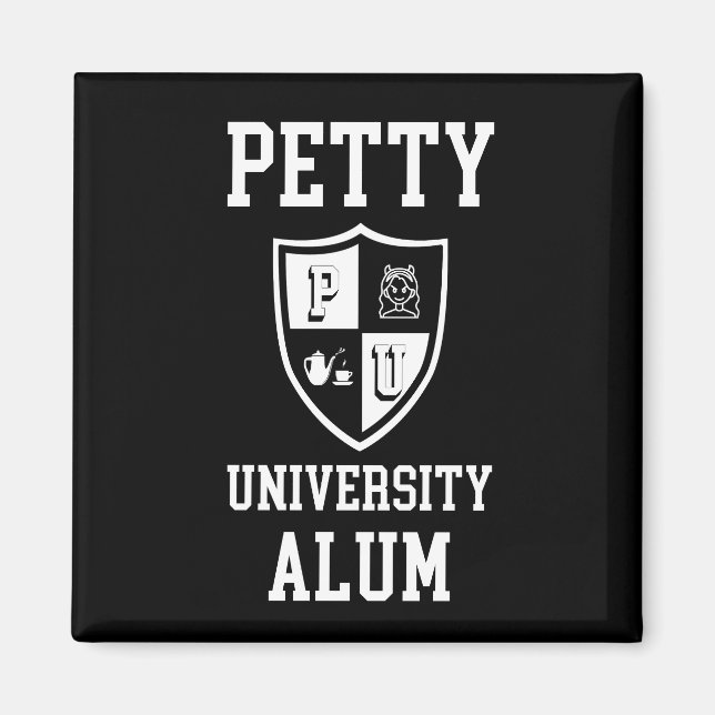 Petty Universiteten Alum grad sarcastic alma mater Magnet (Framsidan)