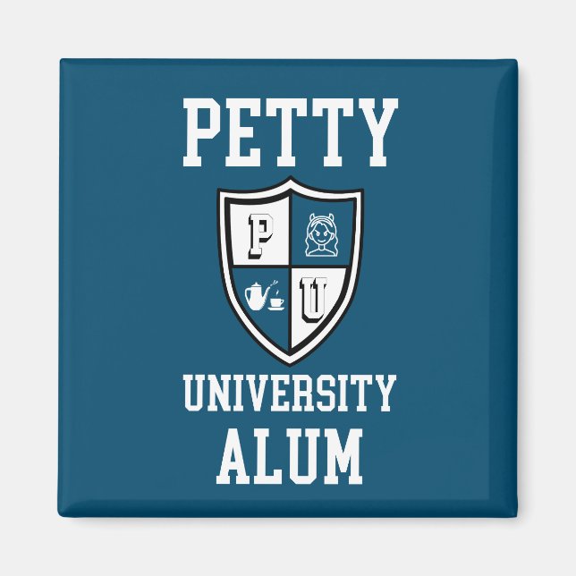 Petty Universiteten Alum grad sarcastic alma mater Magnet (Framsidan)