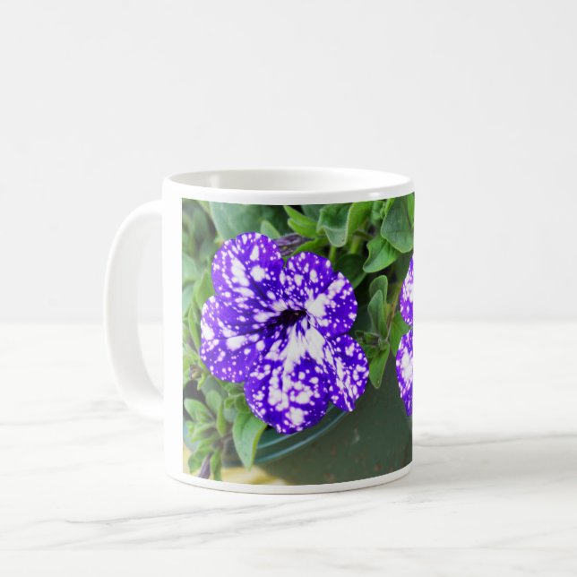 Petunia-blommor Kaffemugg (Framsida vänster)