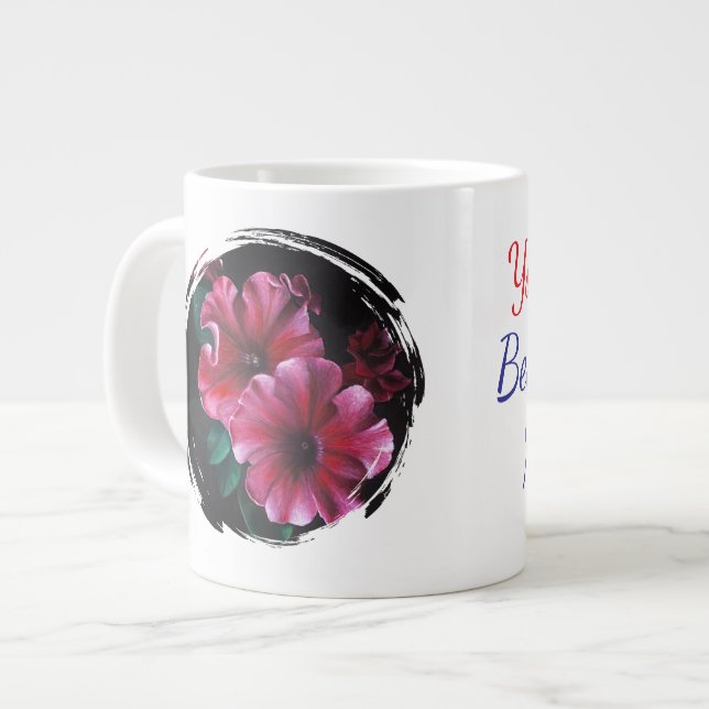 Petunia, du är den bästa delen av mitt liv jumbo mugg (Framsida vänster)