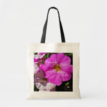 Petunia Flowers/Bright Rosa and Blek Rosa /