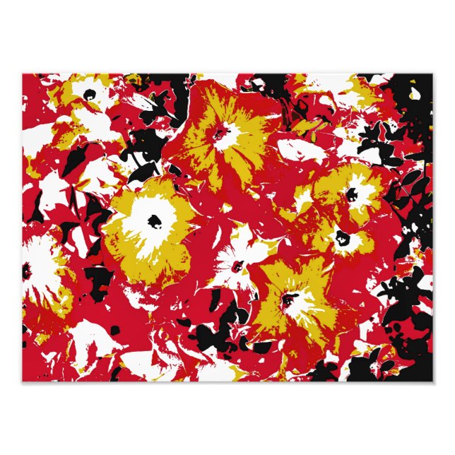 PETUNIA FLOWERS FOTOTRYCK (Framsidan)