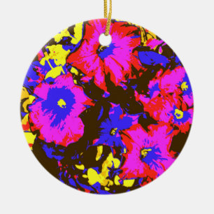 PETUNIA FLOWERS JULGRANSPRYDNAD KERAMIK