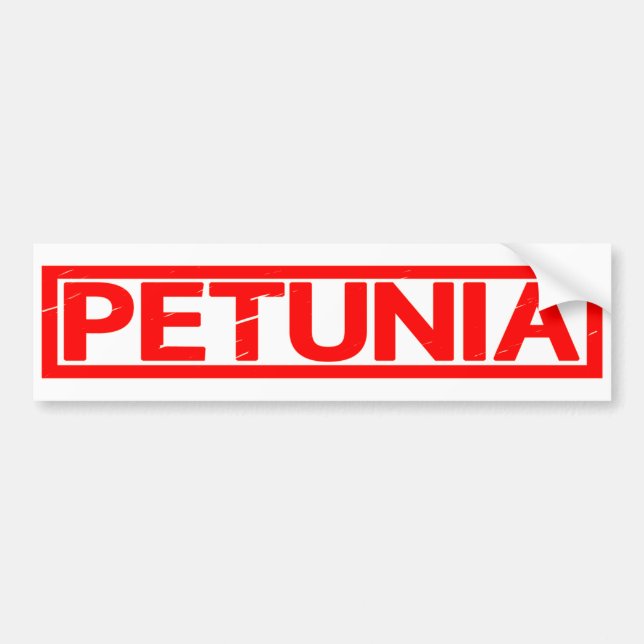 Petunia Frimärke Bildekal (Framsidan)