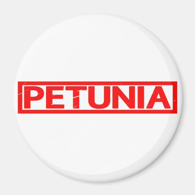 Petunia Frimärke Magnet (Framsidan)