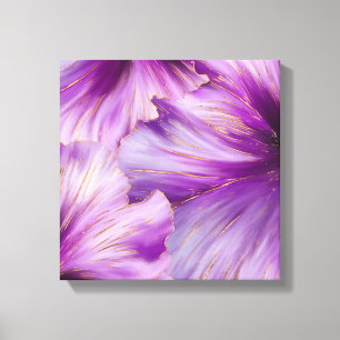 Petunia Golden flow abstrakt Canvastryck