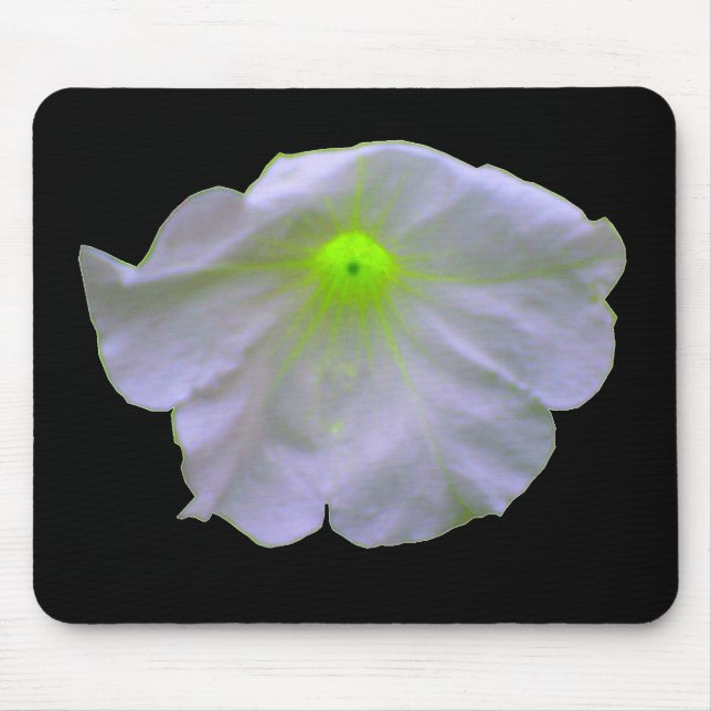 Petunia Grönt Glow Mousepad Musmatta (Framsidan)