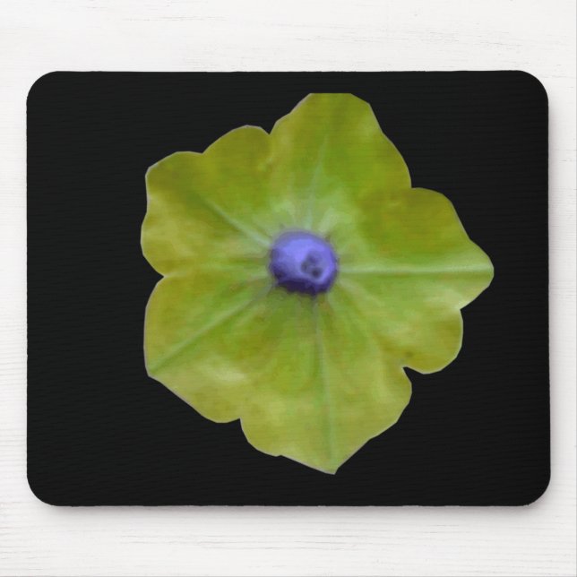 Petunia Grönt och Blue Mousepad Musmatta (Framsidan)