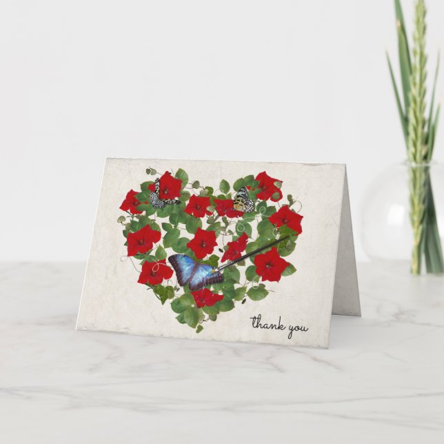 petunia och fjärilhjärta med borst kort (Framsida)