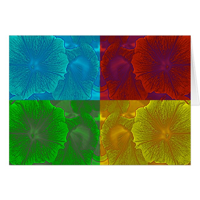 Petunia Pop Hälsningskort (Framsidan Horizontal)