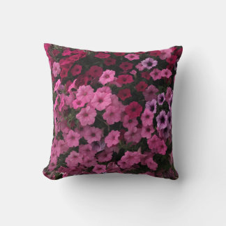 Petunia Porch Flowers Rosa Lila Lavender Garden Kudde