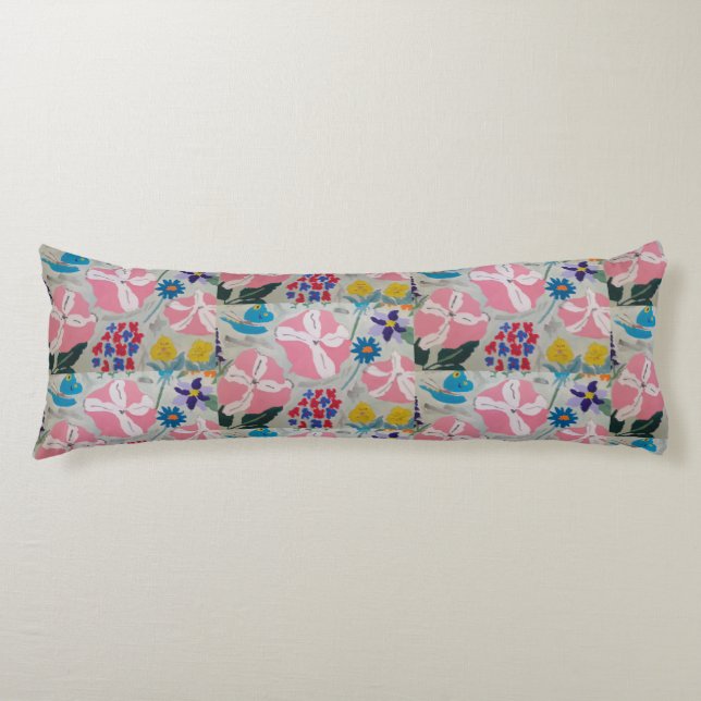 Petunia & Summer Flowers Kroppskudde (Framsidan)