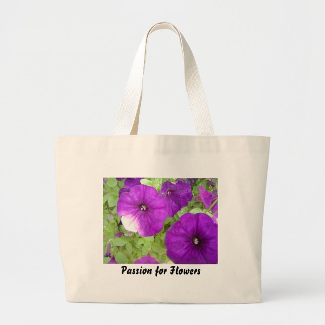 Petunia - totebag jumbo tygkasse (Framsidan)