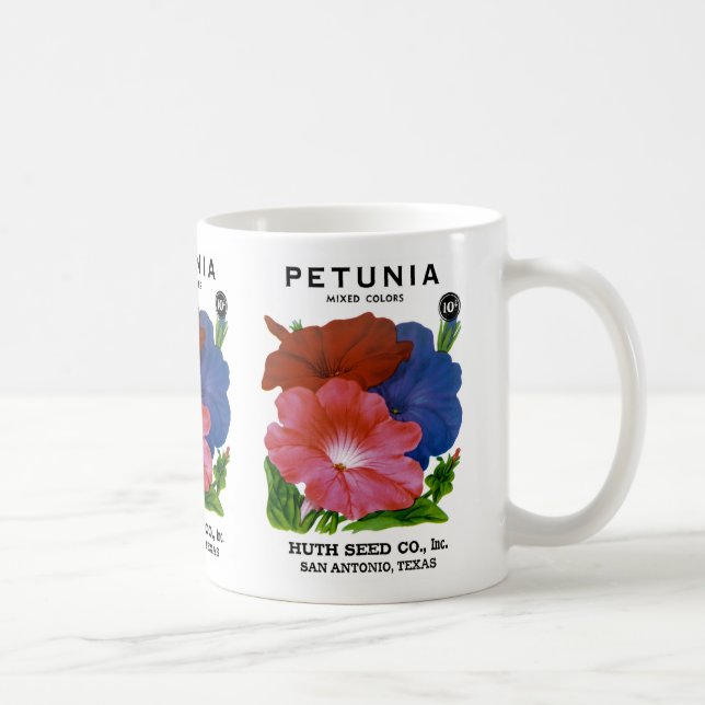 Petunia Vintage Seed Packet Kaffemugg (Höger)