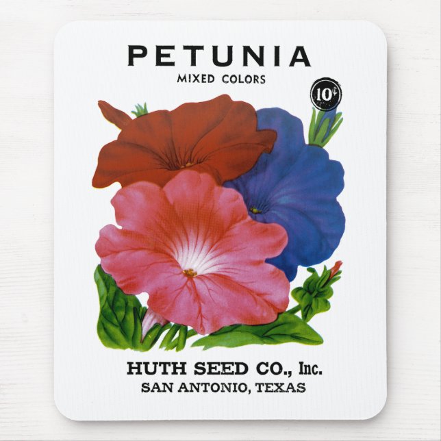 Petunia Vintage Seed Packet Musmatta (Framsidan)
