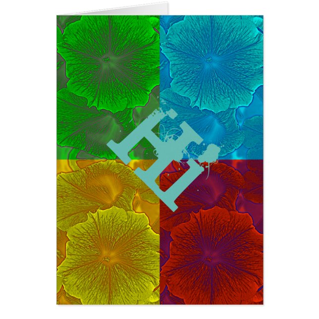 Petuniapop Hälsningskort (Framsidan)