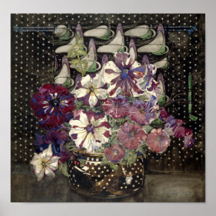 Petunias av Charles Rennie Mackintosh Poster