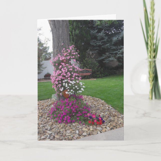 Petunias födelsedagskort kort (Framsida)