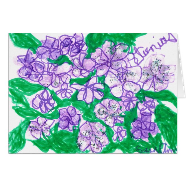 Petunias Hälsningskort (Framsidan Horizontal)