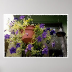 Petunias och Dinner Bell Poster