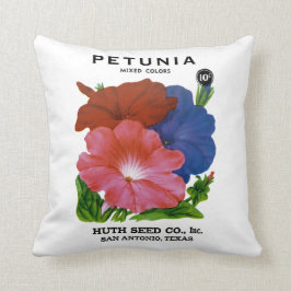 Petuniavintage kärnar ur paketet kudde